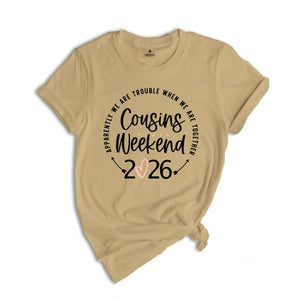 Warning 2026 Cousin Trip, Vacation Shirt, Cousin Trip Shirt, Matching Cousin Vacation Tee, Family Shirt, Cousin Crew Shirt, Cousin Squad