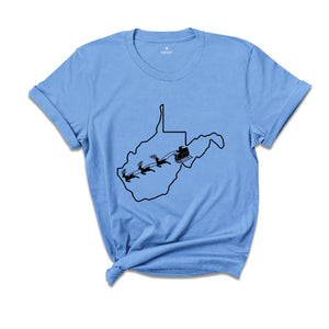 West Virginia Christmas Shirt, West Virginia T shirt, Christmas Gift, West Virginia New Year Party, Christmas Home Shirt, Christmas Outfit