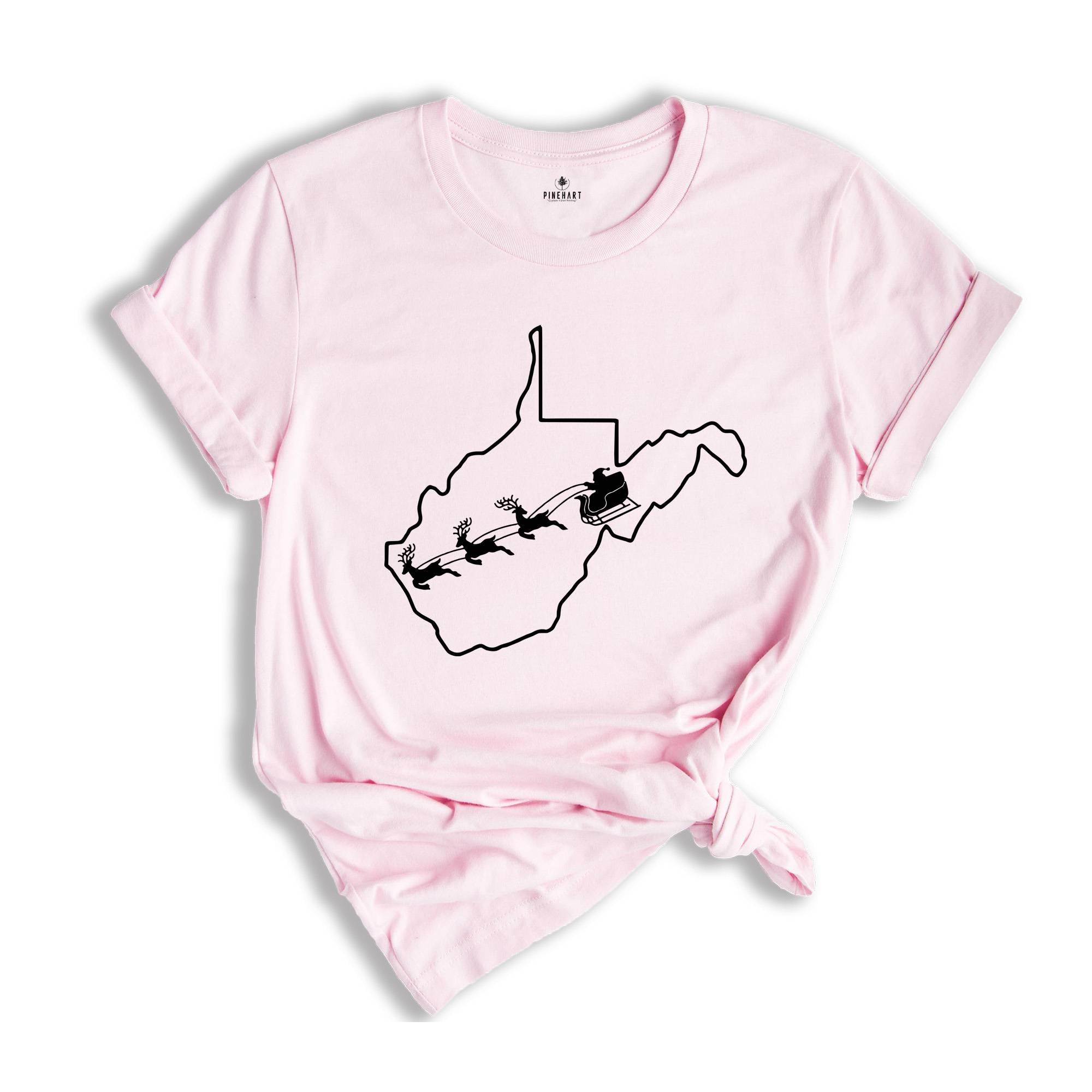 West Virginia Christmas Shirt, West Virginia T shirt, Christmas Gift, West Virginia New Year Party, Christmas Home Shirt, Christmas Outfit