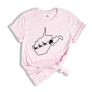 West Virginia Christmas Shirt, West Virginia T shirt, Christmas Gift, West Virginia New Year Party, Christmas Home Shirt, Christmas Outfit