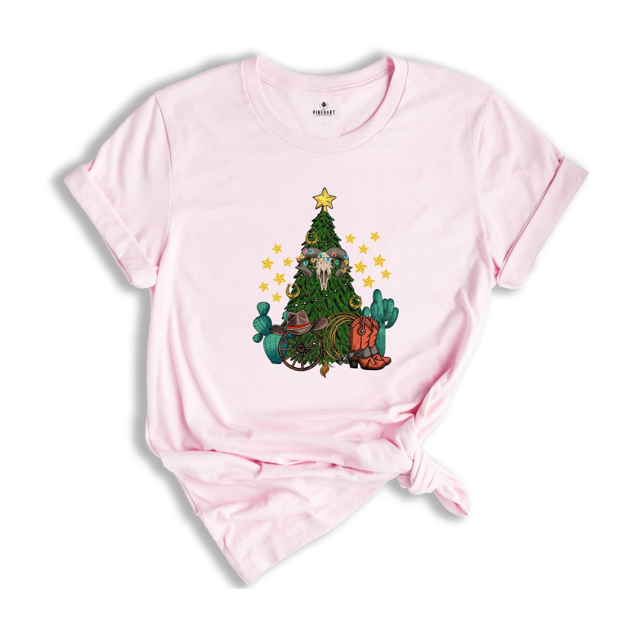 Western Christmas Shirt, Christmas Tree Shirt, Country Shirt, Xmas Skull Shirt, Christmas Party Tee, Christmas Sweatshirt