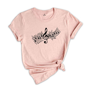 When Words Fail Music Speaks Shirt, Musical Shirt, Music Lover Shirt, Musician Shirt, Music Lover Gift, Music Note Shirt