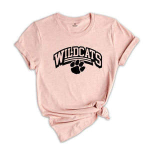 Wildcats Team Mascot Shirt, Wildcats Team Shirt, Wildcats Football Shirt, Wildcats Fan Shirt, Wildcats School Spirit, Game Day Shirt