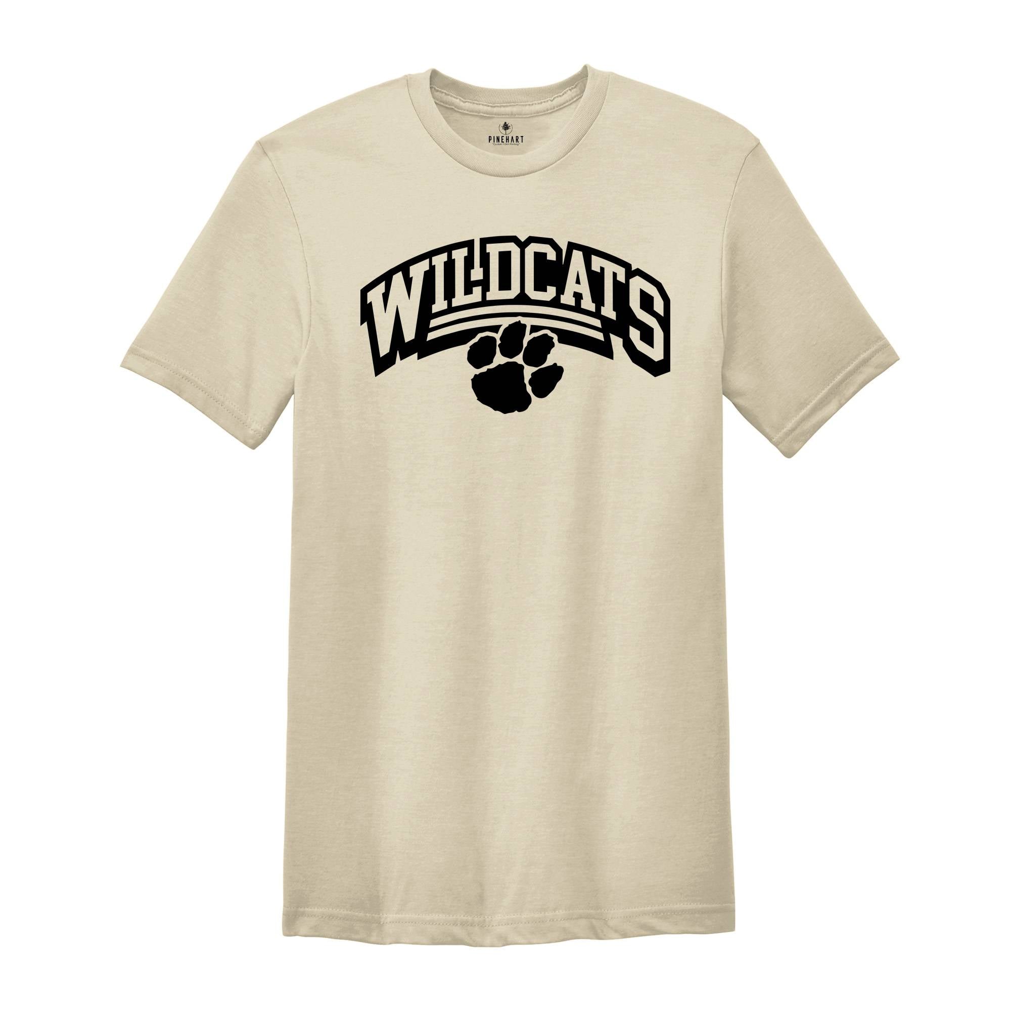 Wildcats Team Mascot Shirt, Wildcats Team Shirt, Wildcats Football Shirt, Wildcats Fan Shirt, Wildcats School Spirit, Game Day Shirt