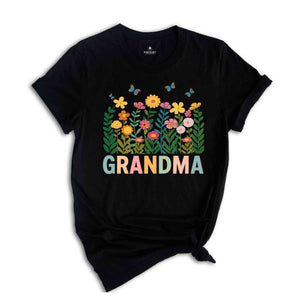 Wildflower Grandma Shirt, Flowers Shirt, Flower Grandma Shirt, Grandma Shirt, Cool Mom Shirt, Gift For Grandma