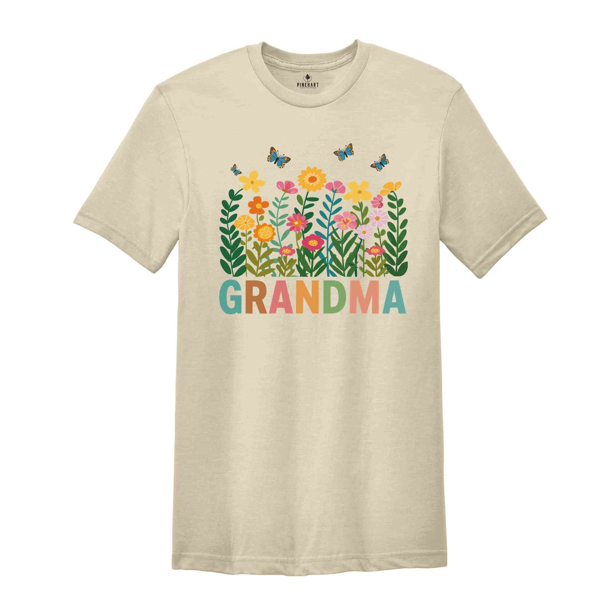 Wildflower Grandma Shirt, Flowers Shirt, Flower Grandma Shirt, Grandma Shirt, Cool Mom Shirt, Gift For Grandma