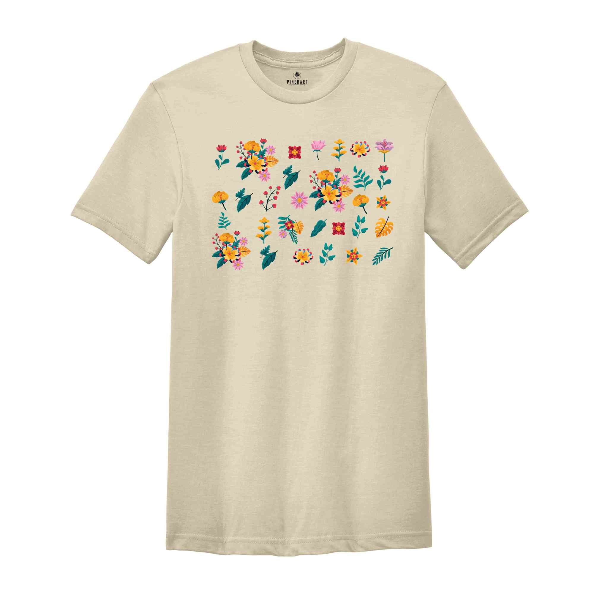 Wildflower Tshirt, Wild Flowers Shirt, Floral Tshirt, Flower Shirt, Gift for Women, Ladies Shirts, Best Friend Gift