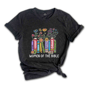 Women Of The Bible Shirt, Bookworm Tee, Librariam Shirt, Book Lover Shirt, Booktrovert Shirt, Book Lover Gift, Christian Shirt, Faith Shirt