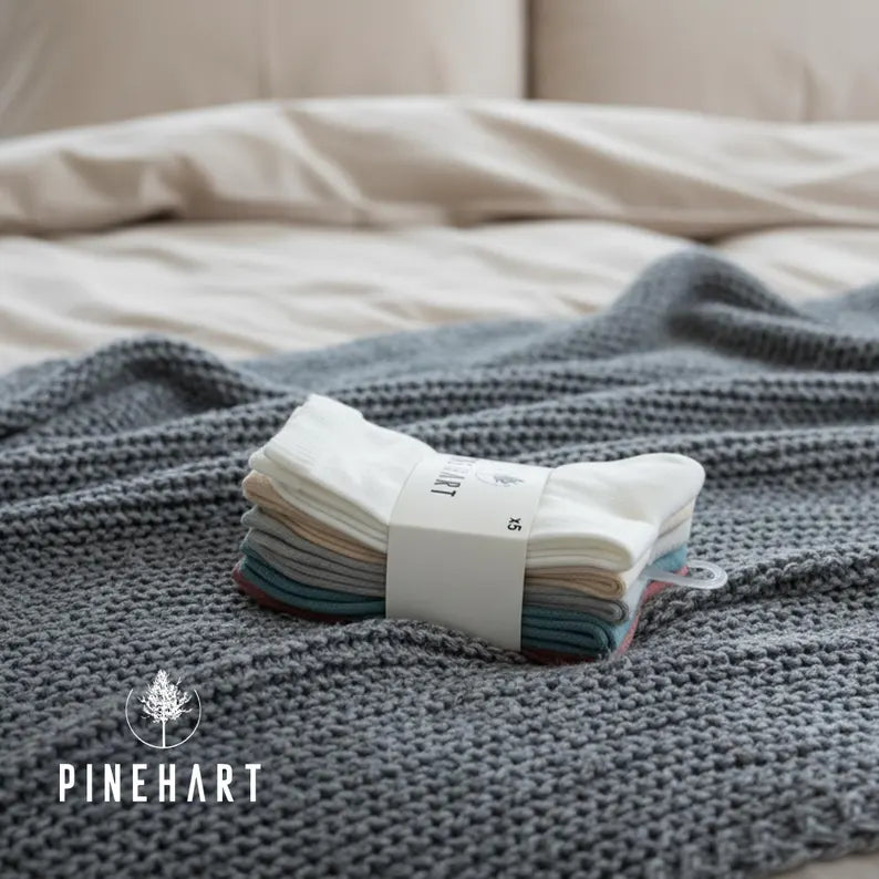 Women's 5-Pack Cotton Crew Socks: Soft & Breathable Everyday Bundle