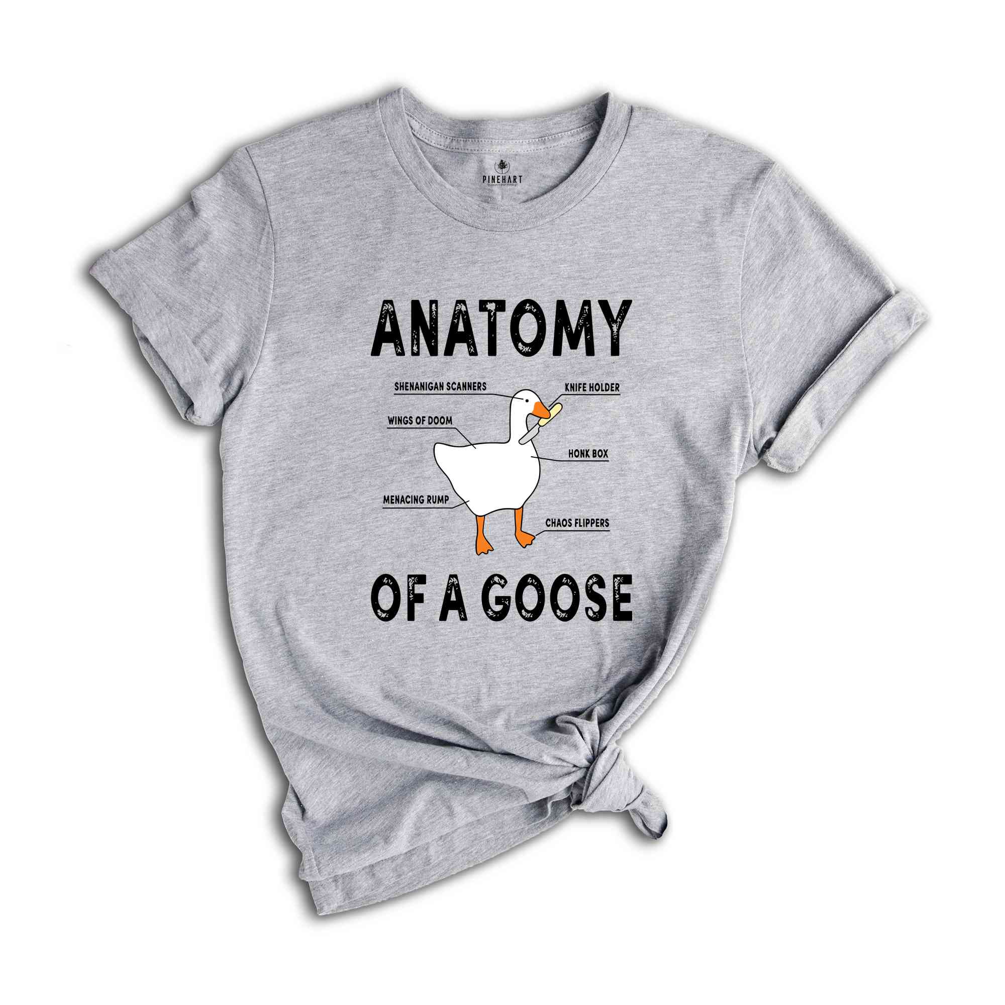 Anatomy of A Goose Funny Duck Shirt, Funny Goose Shirt, Goose Lover Shirt, Funny Bird Shirt, Bonk T-Shirt