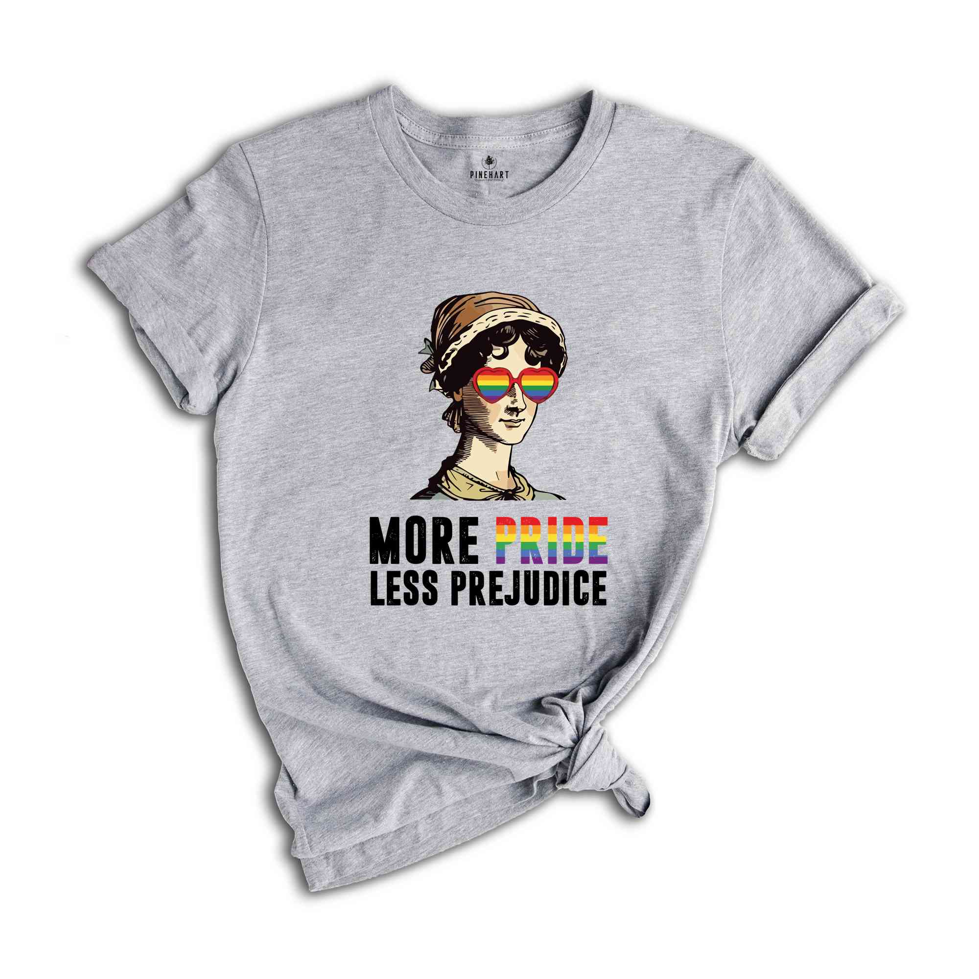 More Pride Less Prejudice Shirt, LGBTQ Tee, Groovy Pride Sweatshirt, Proud Ally T-Shirt, Pride Month Gift, Pride Ally Shirt