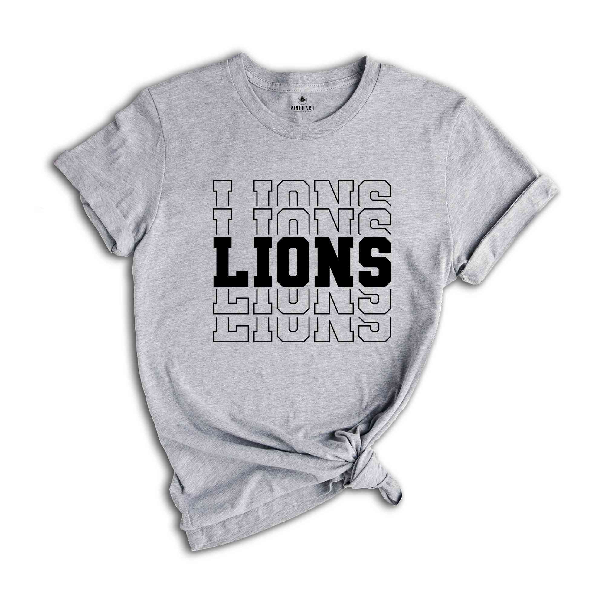 Team Mascot Shirt, lions Team Shirt, lions Team Spirit Shirt, lions Fan Shirt, lions School Shirt, lionss School Spirit