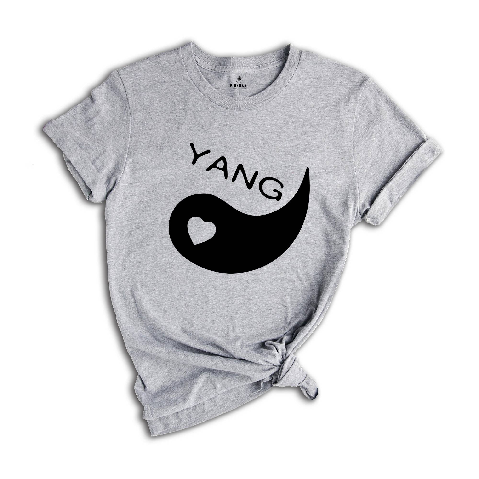 Yin Yang Shirt, Valentine's Day Gift, Valentines Outfit, Couple Matching Shirt, Wife and Husband Team Shirt, Engagement Shirt, Honeymoon Tee