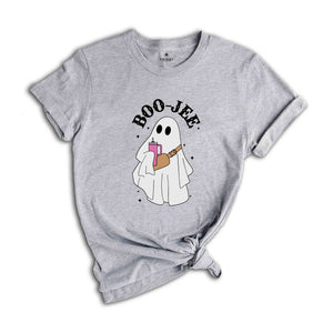 Boo Jee Ghost Shirt, Spooky Vibes Shirt, Funny Ghost Shirt, Coffee Latte Lover, Ghost Coffee T-Shirt, Cute Ghost Shirt