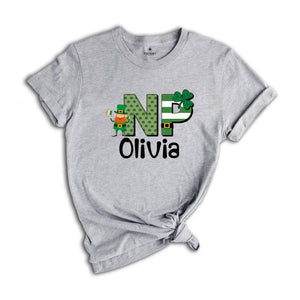 Personalized St Patrick's Day Nurse Shirt, Cute Nurse Shirt, Custom Name Shirt, NP Shirt, Nurse Practitioner Shirt, Nurse Shirt