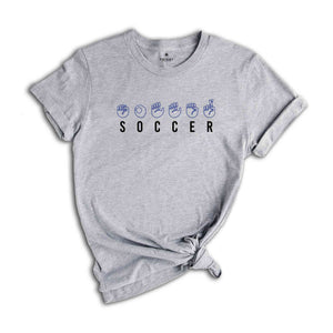 Sign Language Shirt, ASL Shirt, Sign Language Gift, Soccer Shirt, Soccer Coach Gift, Deaf Community Tee, Soccer ASL Shirt,