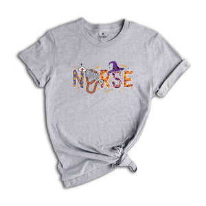 Halloween Nurse Shirt, Spooky Nurse Shirt, Nurse Halloween Gifts, Halloween Party Shirt, Nurse Halloween T-Shirt, Cute Nurse Shirt