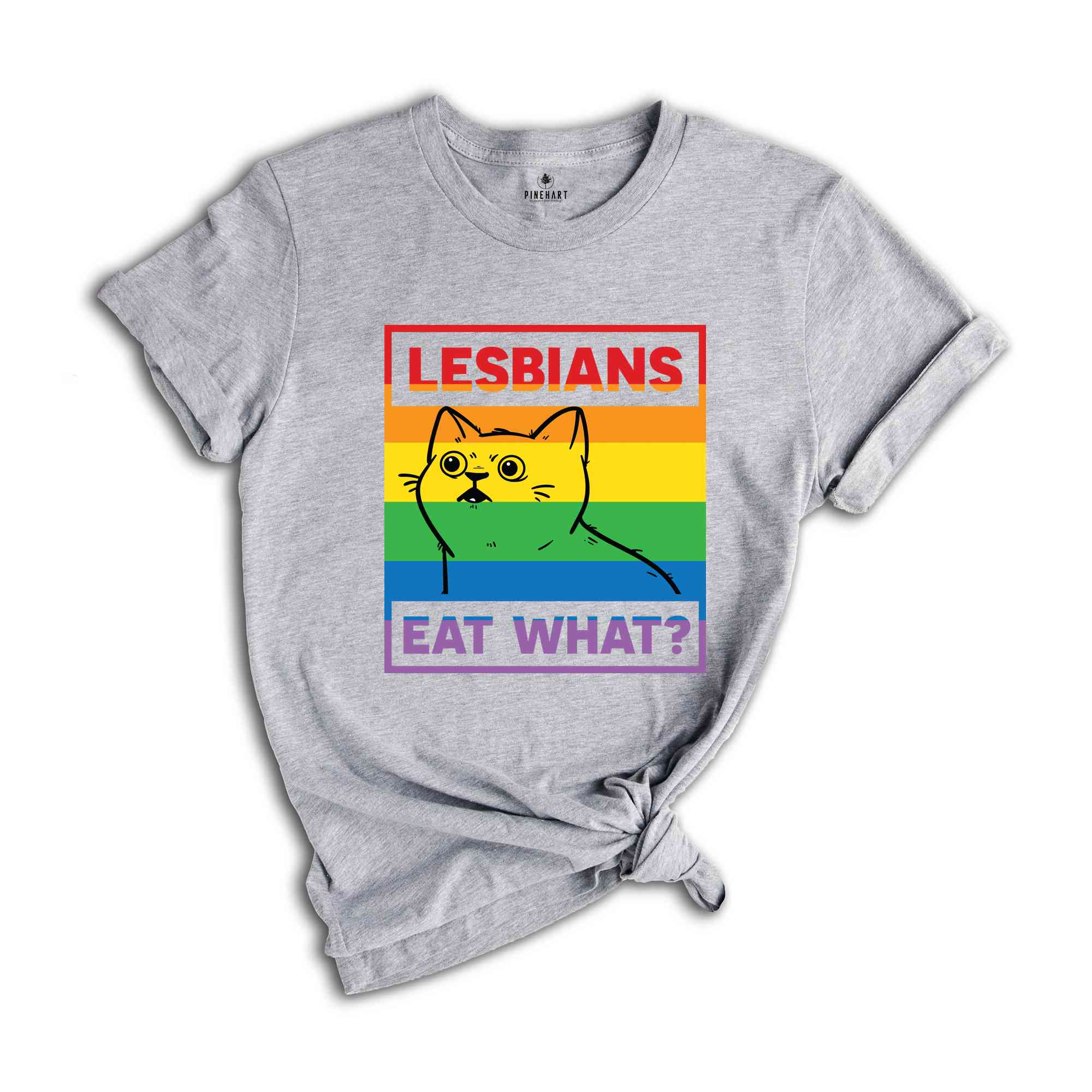 Lesbians Eat What Shirt, Lesbian Shirt, LGBT Cat Shirt, Queer Shirt, Rainbow Shirt, Gay Shirt Pride Month Shirt, LGBTQ Pride Shirt