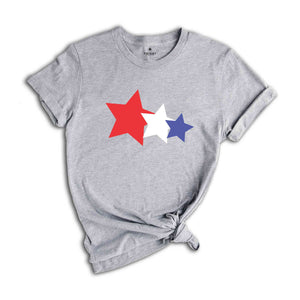 USA Stars Shirt, 4th Of July Shirt, Star Glitter Shirt, Fourth Of July Shirt, Independence Shirt, Patriotic Shirt, USA Shirt, America Shirt