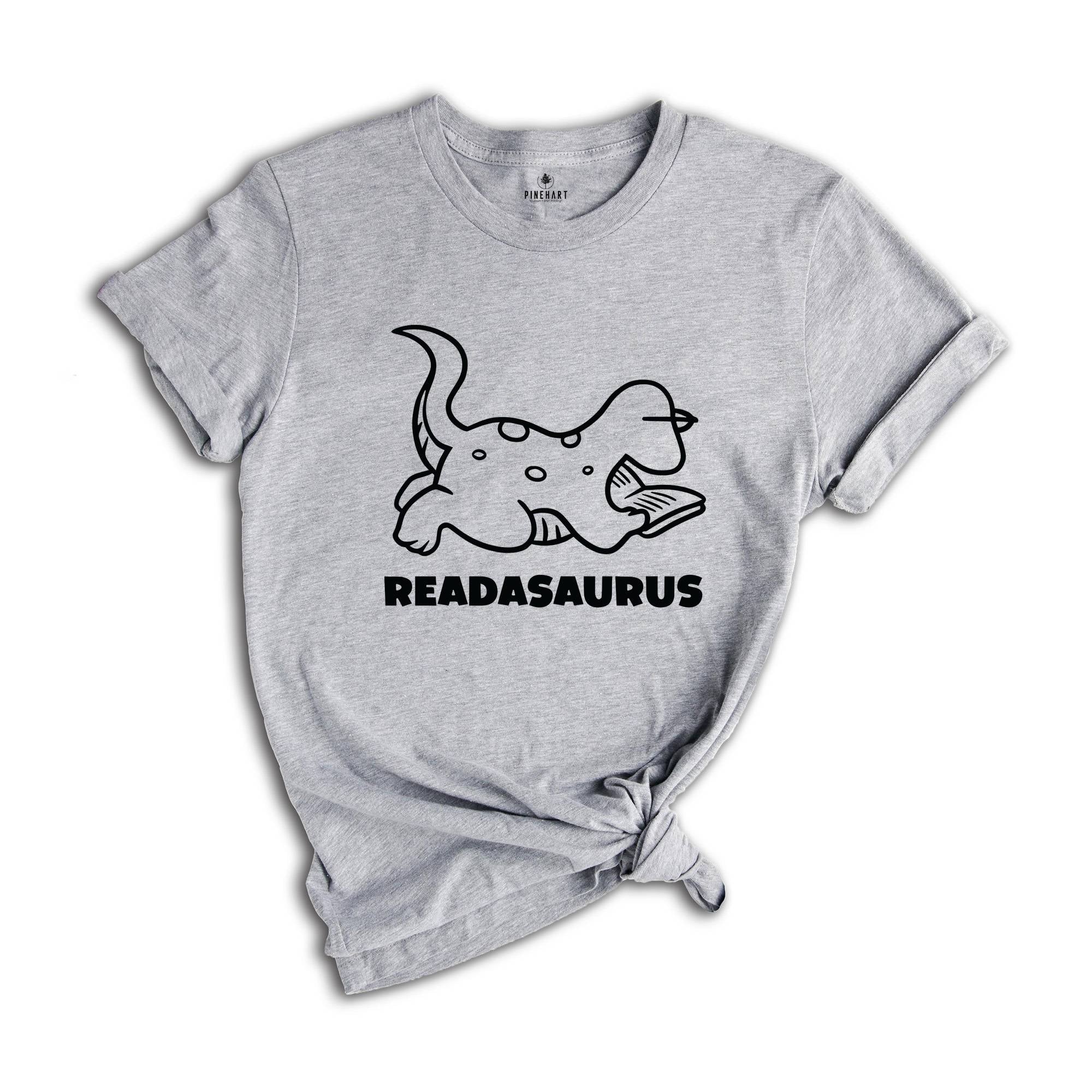 Readasaurus Shirt, Reading Book Shirt, Gift For Bookworms, Booksellers Gift, Gift For Teachers, Readers T-Shirt, Learn to Read Tee