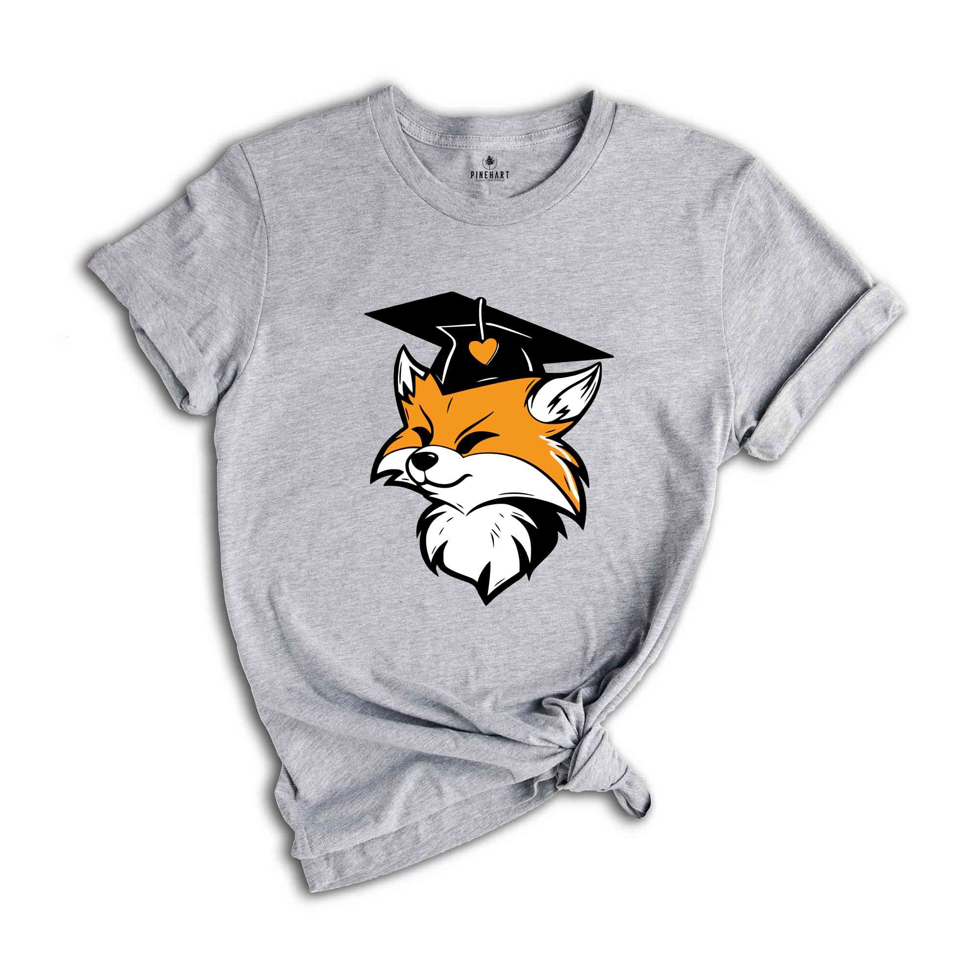 Fox in a Graduation Shirt, Cute Fox T-shirt, Fox Lover Tee, Graduation Gifts, Graduate Shirt 2024, Senior 2024 T-shirt