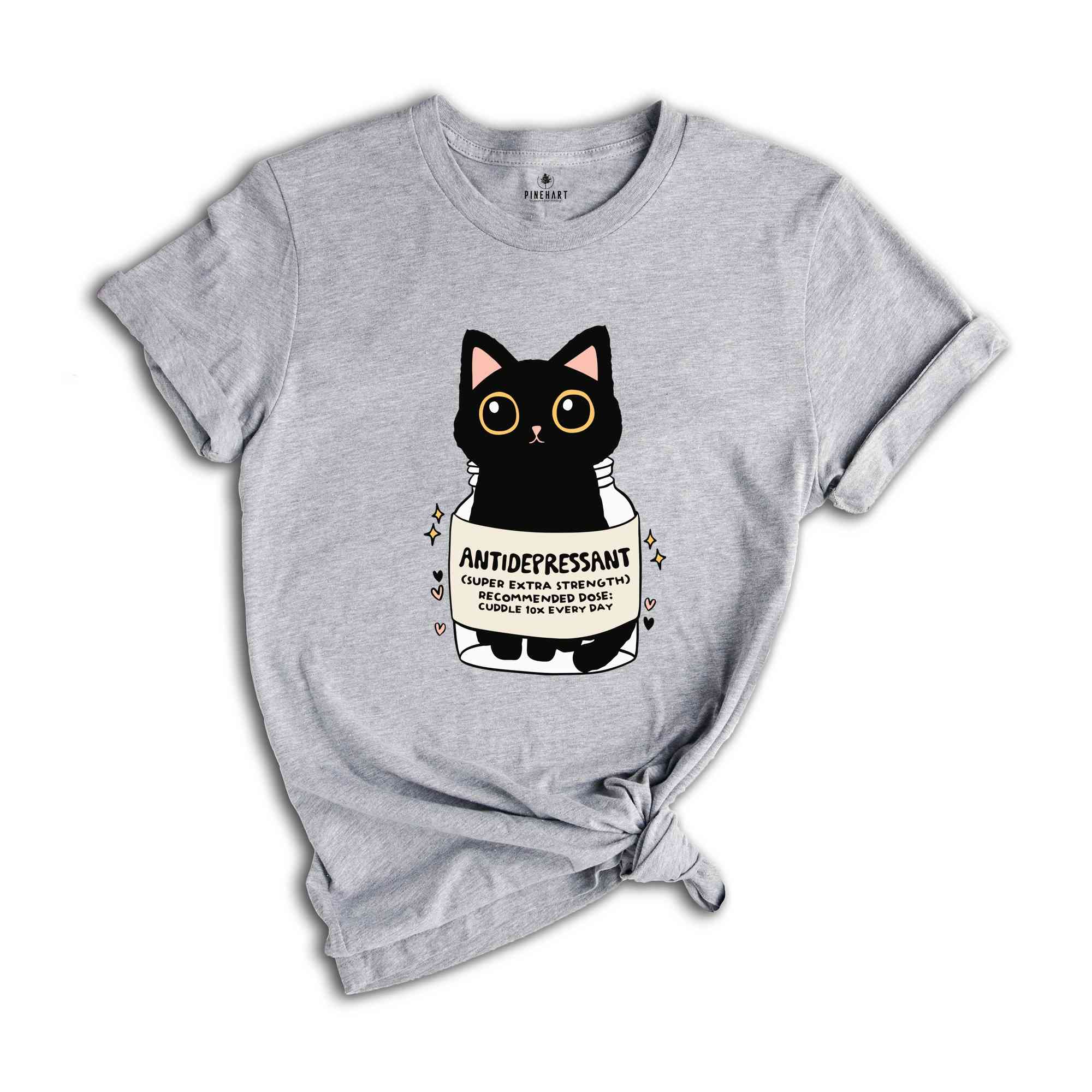 Antidepressant Cat Shirt, Funny Cat Tshirt, Kitty Kitten Shirt, Womens Cat Shirt, Therapist Tee, Mental Health Matter Shirt