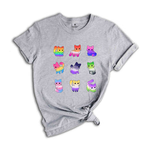 Rainbow Pride Cat Shirt, LGBT Supportive Tee, LGBT Shirt, Pride Shirt, Cat Lover Shirt, Equality Shirt, Pride Rainbow Shirt, Cute Cat Shirt