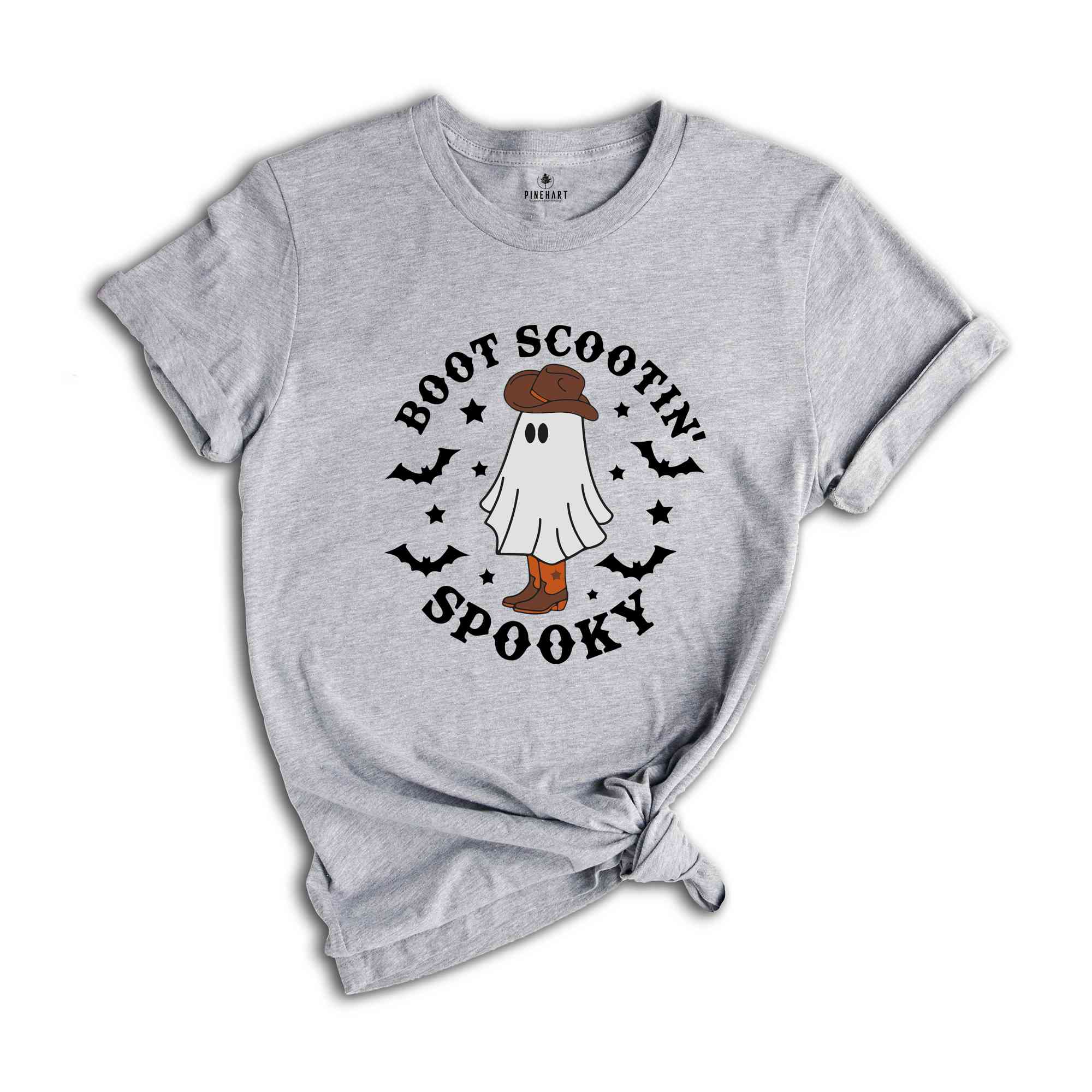 Boot Scootin Spooky Shirt, Cowboy Ghost Shirt, Cute Ghost Shirt, Western Halloween Shirt, Ghost Face Shirt, Spooky Season Shirt