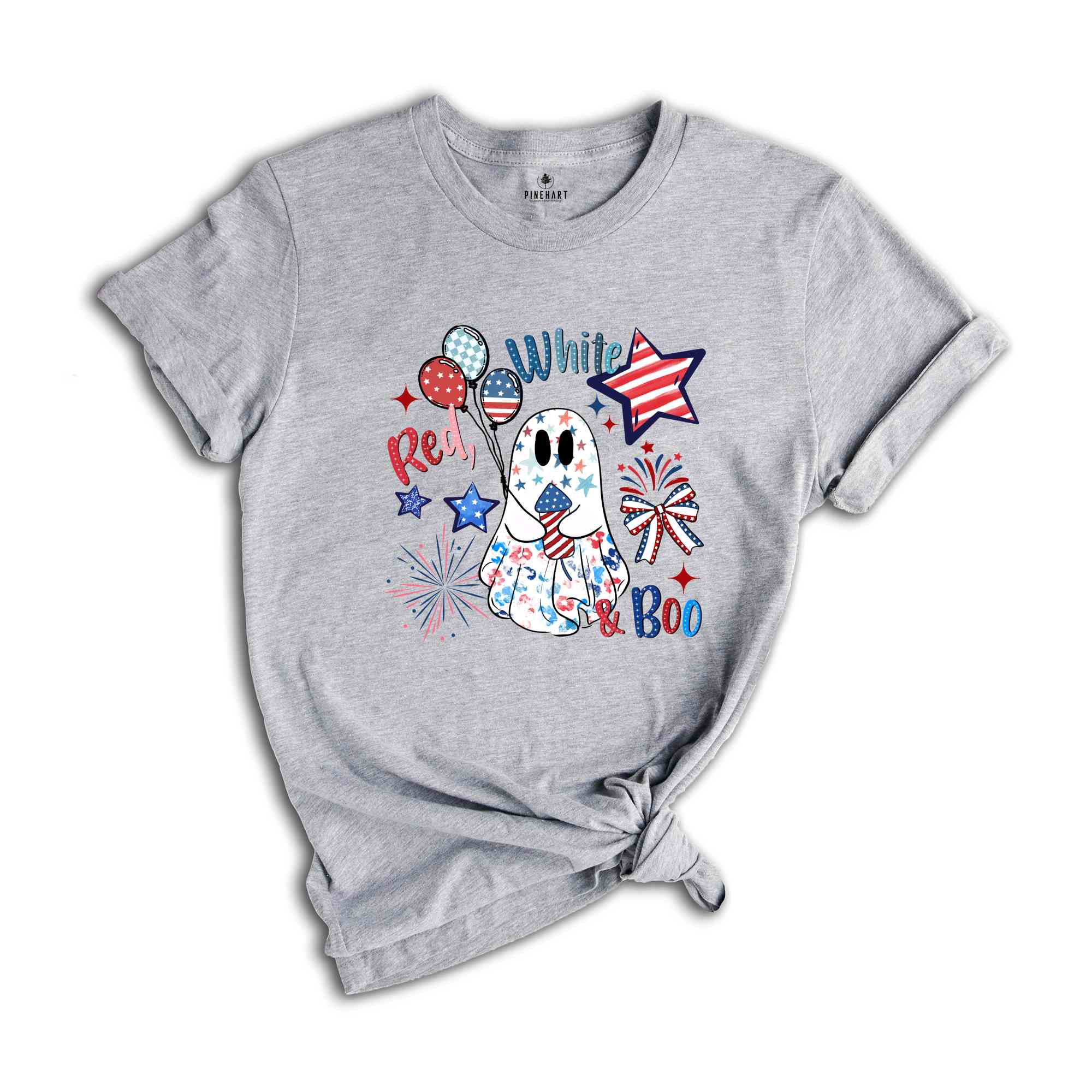 Red White Boo Shirt, Cute 4th Of July Shirt, 4th Of July Shirt, Independence Day Shirt, Patriotic Shirt, USA Shirt, America Shirt, Ghost Tee