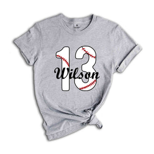 Custom Baseball Jersey Shirt, Custom Baseball Shirt, Personalized Baseball Mom Shirt, Custom Baseball Player Gifts