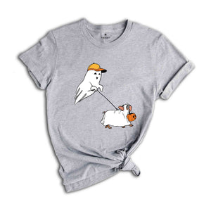 Ghost With Puppy Halloween Shirt, Ghost Halloween Shirt, Puppy Halloween Shirt, Halloween Shirt, Dog Shirt, Ghost Shirt, Funny Halloween Tee