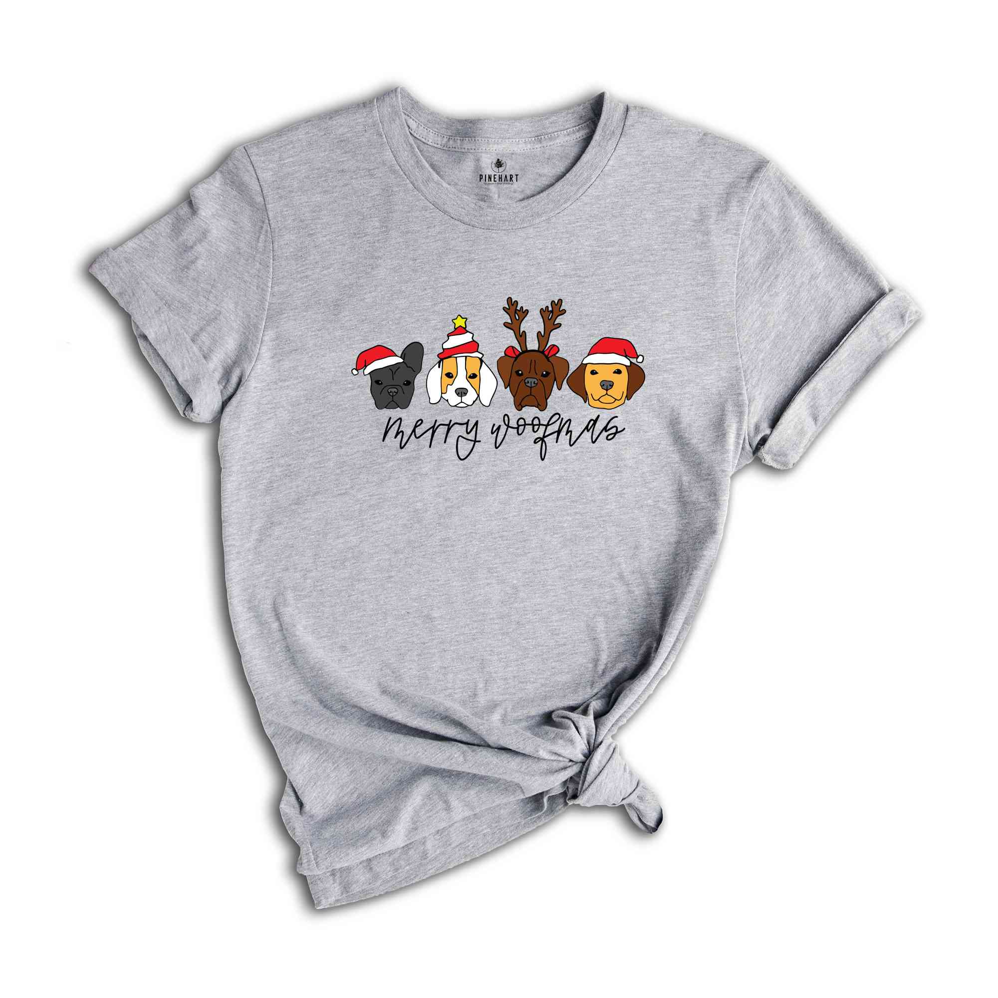 Woofy Christmas Shirt, Funny Christmas Tee, Holiday Shirt, Christmas Gift, Christmas Animal, Christmas Dog Shirt