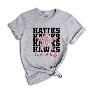 Team Mascot Shirt, Hawks Team Shirt, Hawks Football Shirt, Hawks Fan Shirt, Hawks School Shirt, Hawks School Spirit, Hawks Basketball Tee