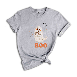 Halloween Ghost Shirt, Cute Ghost Shirt, Halloween Shirt, Cute Fall Shirt, Spooky Season Shirt, Gift For Halloween, retro halloween Tee