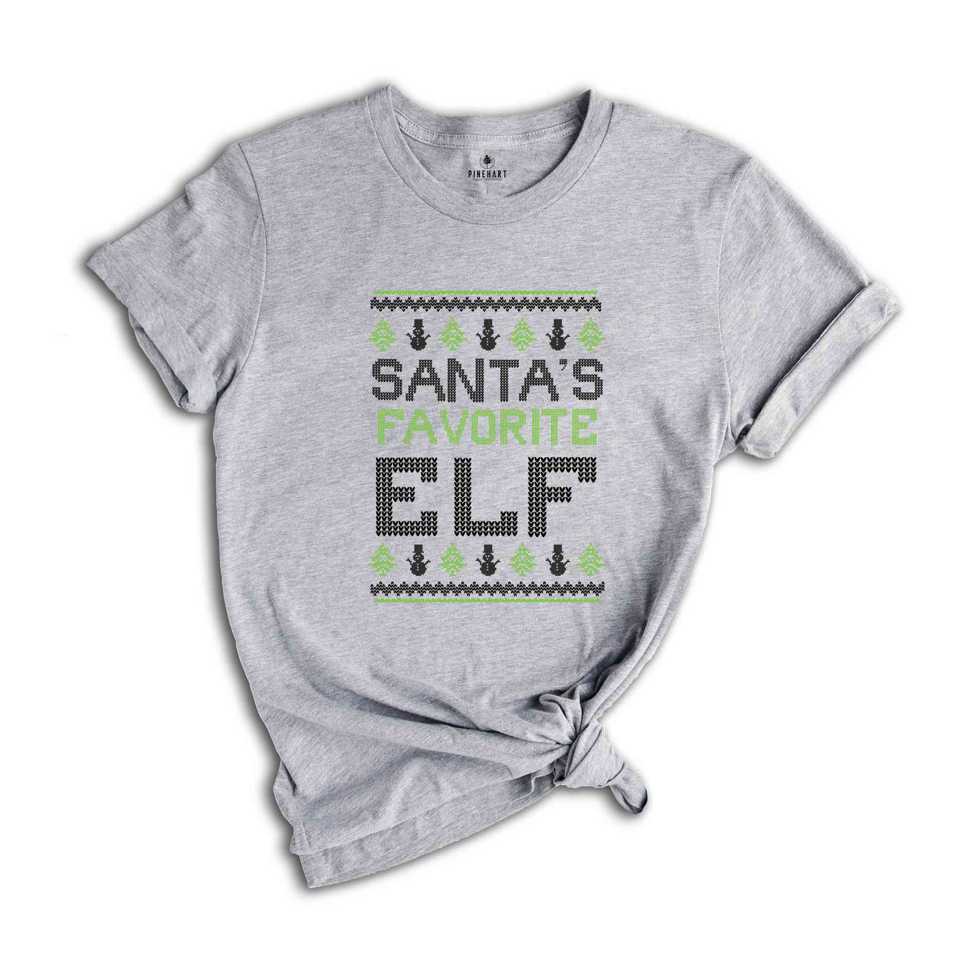 Santa's Favorite Elf Shirt, Cute Christmas Shirt, Christmas Party Shirt, Holiday Shirt, New Year Shirt, Santa Shirt, Christmas Gift