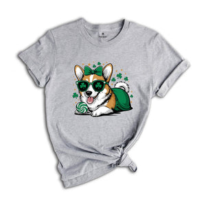 Corgi St Pattys Shirt, Dog Shirt, Mom Wife Shirt, St Patrick Days Shirt, Dog Lovers Shirt, Cute Mom Shirt, Animal Shirt