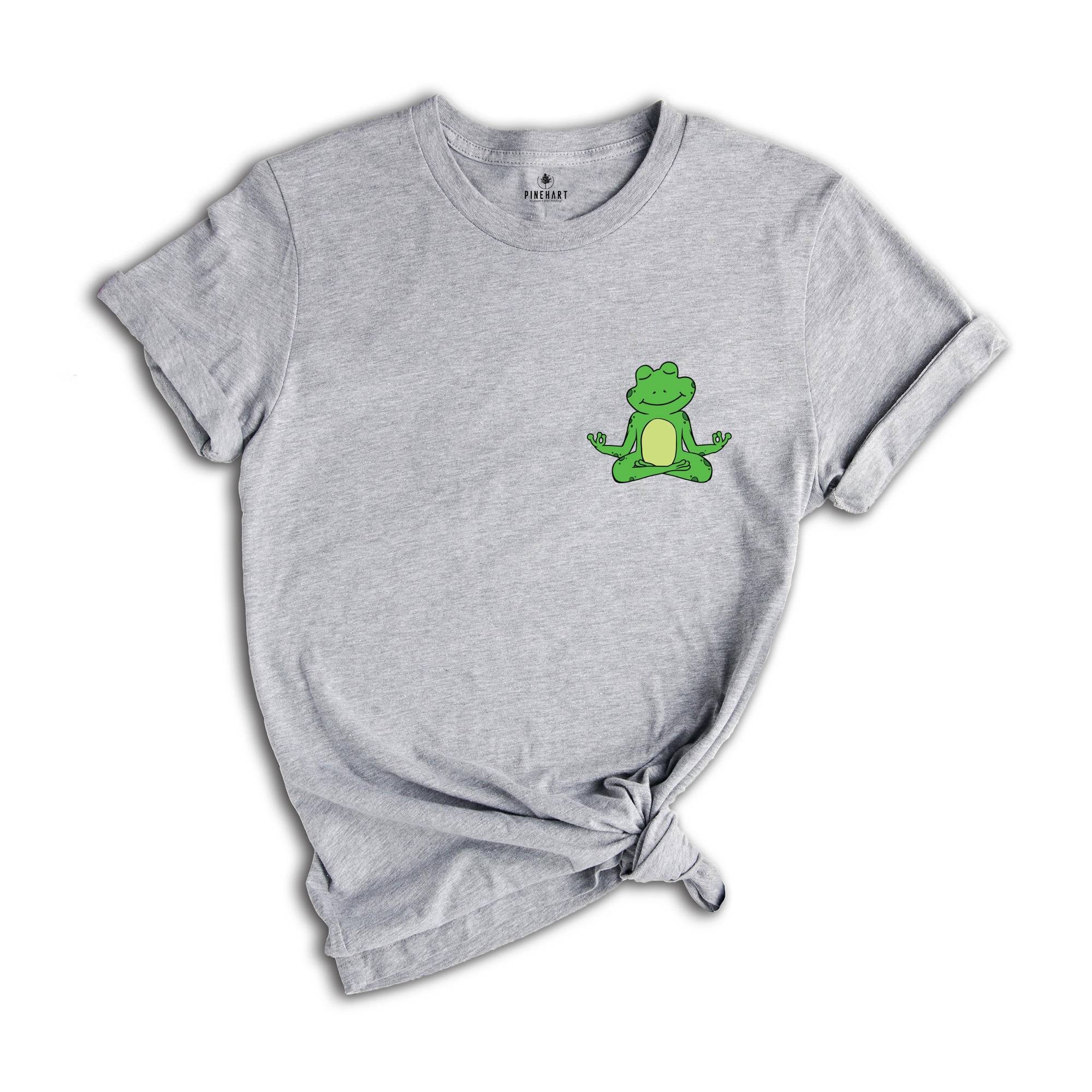 Yoga Frog Shirt, Cute Frog Shirt, Yoga Lover Shirt, Animal Meditation, Kawaii Frog Shirt, Frog Lover Gift, Namaste Shirt