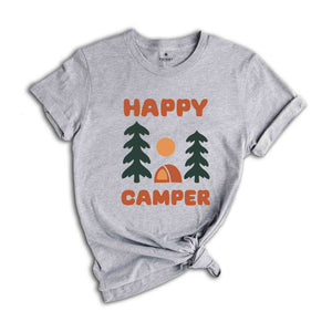 Happy Camper Shirt, Camping Tee, Nature Lover Gift, Outdoor Camping Shirt, Adventure T-shirt, Gift for Camper