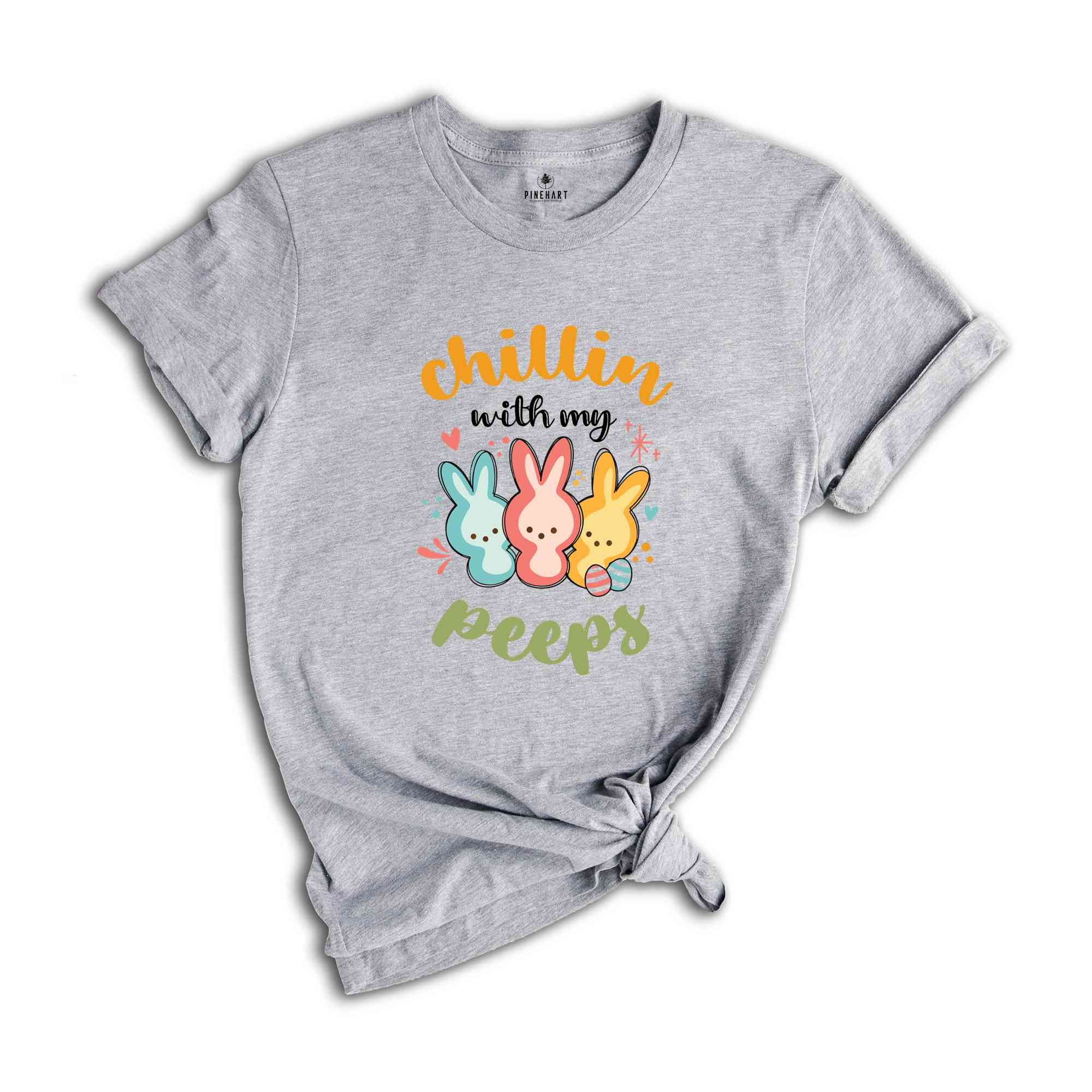 Chillin With My Peeps Shirt, Funny Bunny Shirts, Funny Easter Shirts, Easter Day Shirt, Easter Day Gifts, Easter Day Bunny Shirt