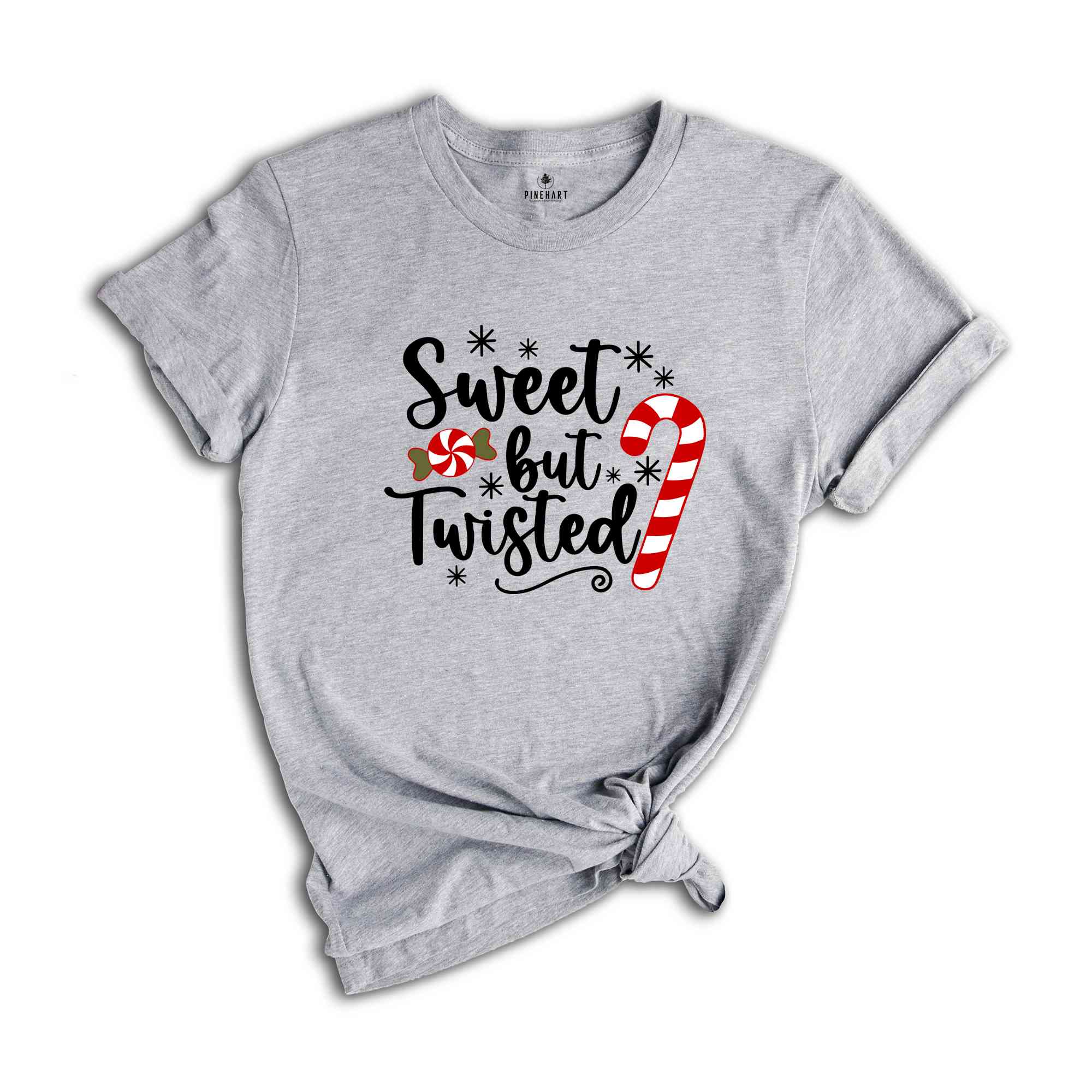 Sweet But Twisted Candy Cane Shirt, Christmas Gift, Winter Costume, Holiday Tee, 2024 Christmas T-Shirt, Christmas Outfit