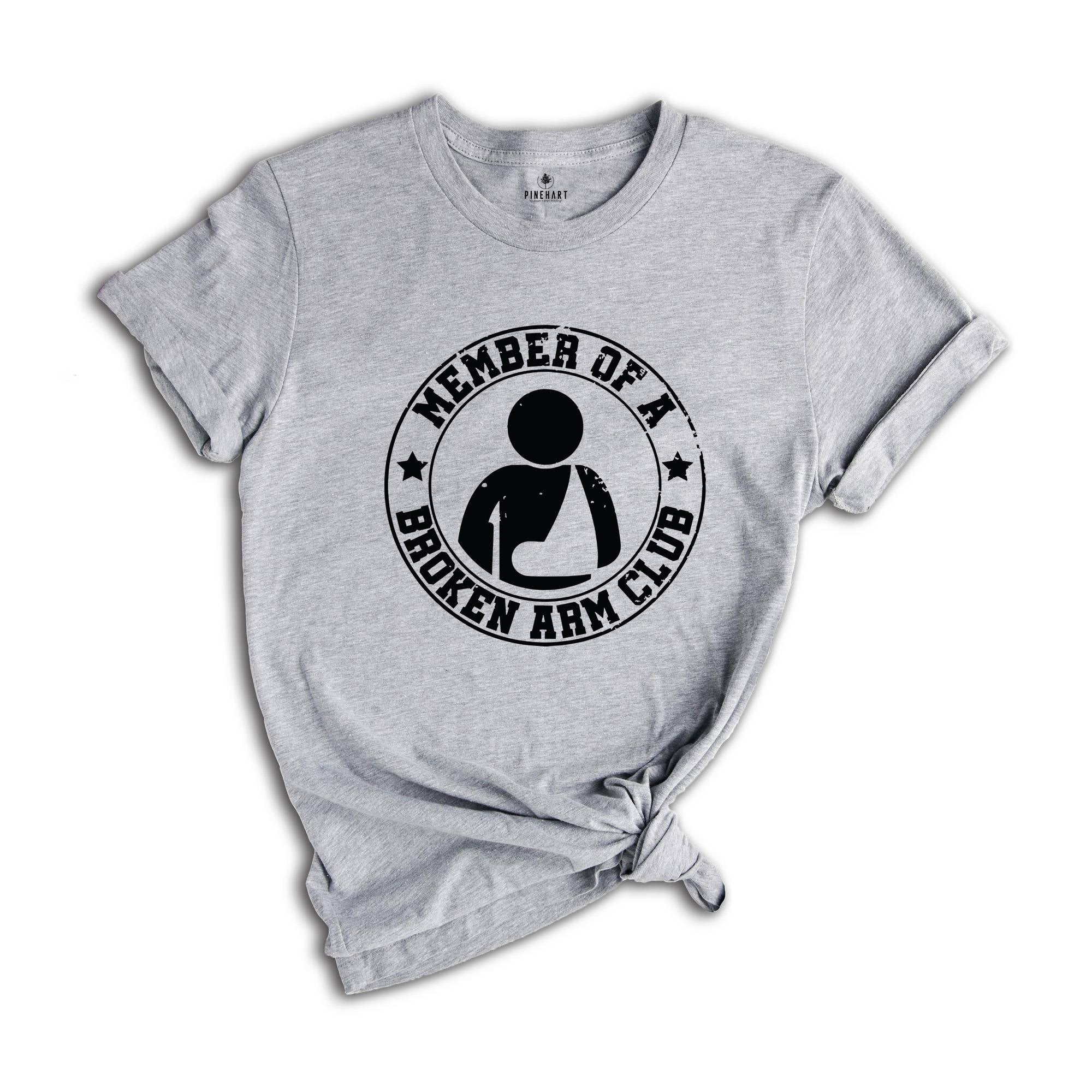 Member of a Broken Arm Kid's Club Shirt, Broken Arm Gifts, Funny Broken Arm Shirt, Broken Arm Kids, Funny Injury Tee