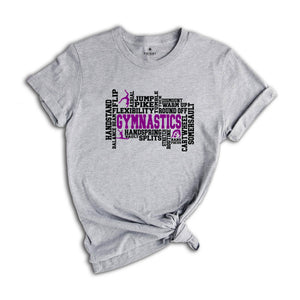 Gymnastics Shirt, Gymnastics Word Shirt, Gymnast Shirt, Girls Gymnast Tee, Woman Gymnastics, Gymnastic Gift, Gymnastics Daughter Tee