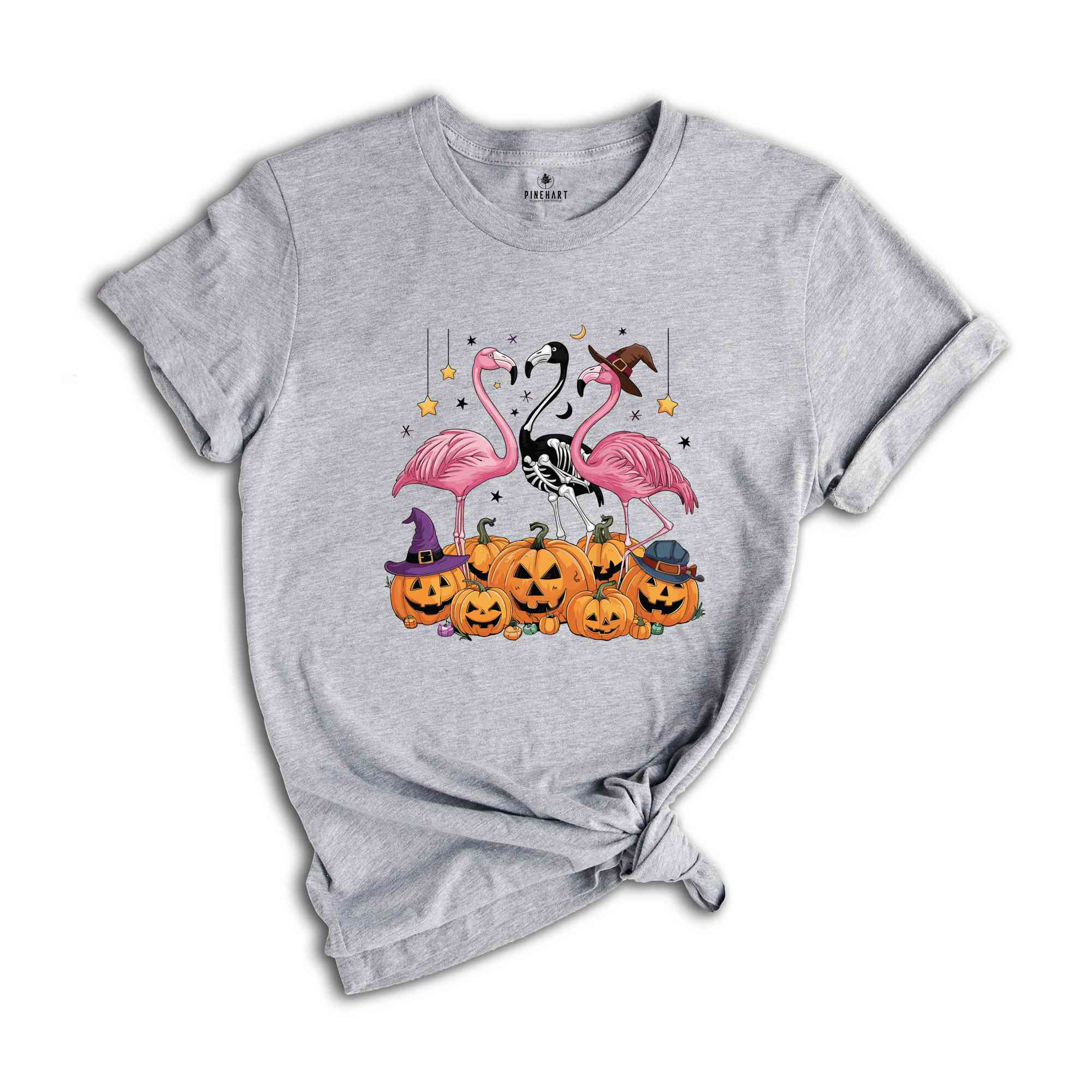 Halloween Flamingo shirt, Halloween Shirt, Happy Halloween, Retro Spooky Season, Pumpkin Patch Shirt, Flamingo Halloween T-shirts