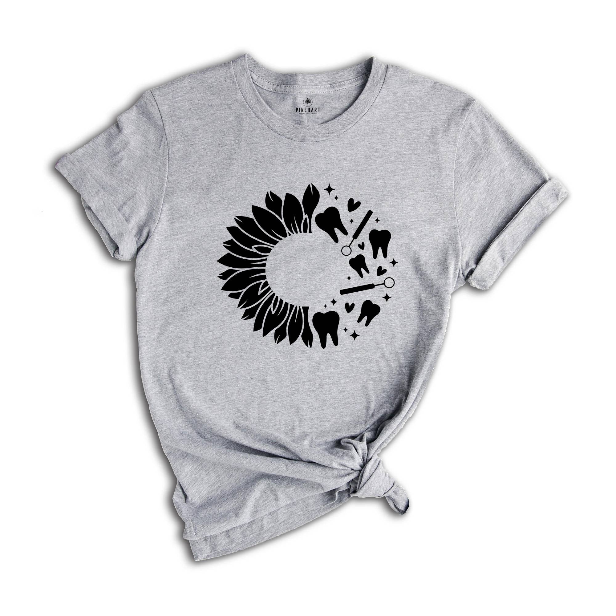 Sunflower Dentist Shirt, Future Dentist Shirt, RDH Dental School T Shirt, Dental Hygienist Shirt,Dental Graduation Shirt,Dental Office Shirt