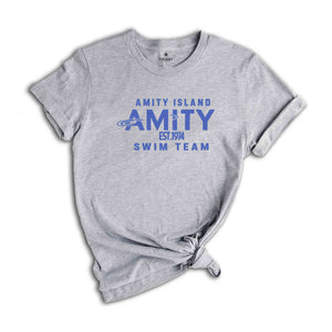 Amity Island Swim Team Shirt, Jaws Shirt, Funny Movie Shirt, Amity Island Movie Shirt, Great White Shark Shirt, Swim Shirt, Beach Shirt