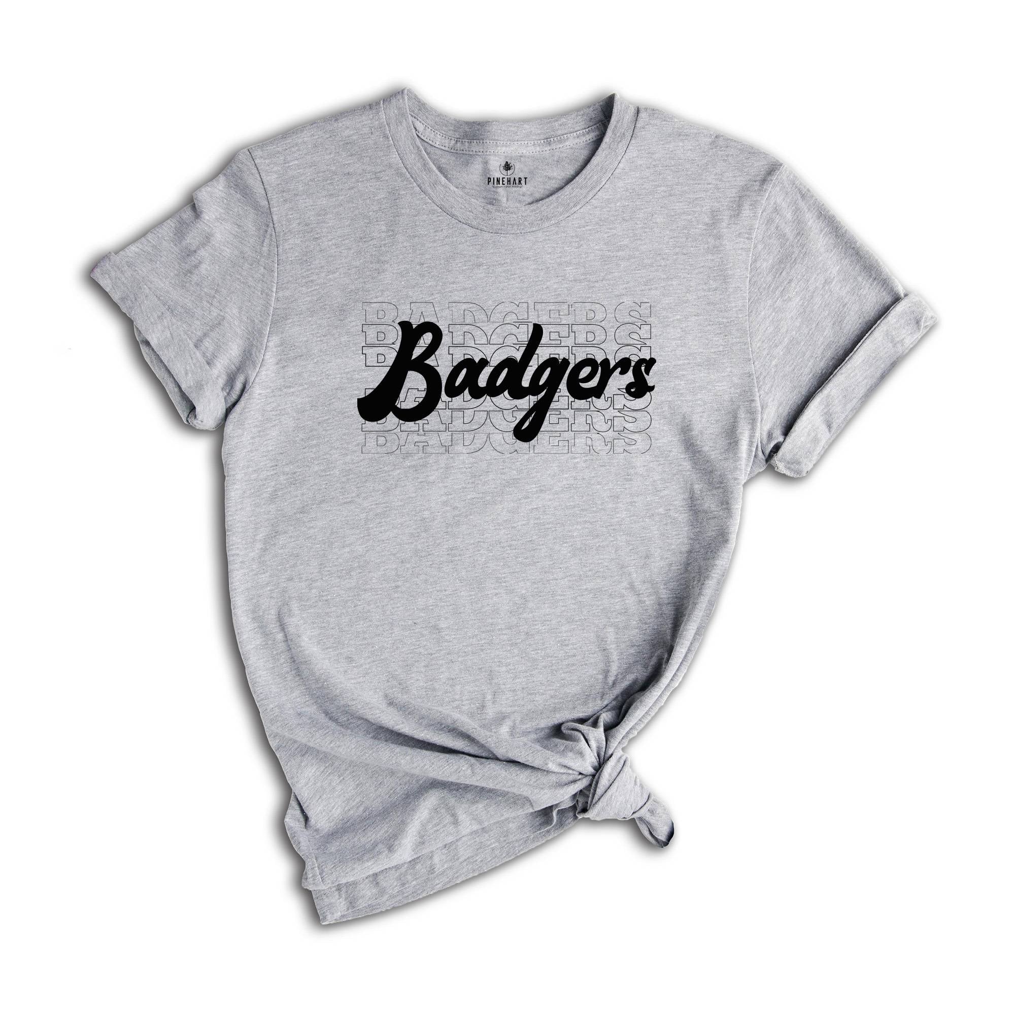 Team Mascot Shirt, Badgers Team Shirt, Badgers Team Spirit Shirt, Badgers Fan Shirt, Badgers School Shirt, Badgers School Spirit