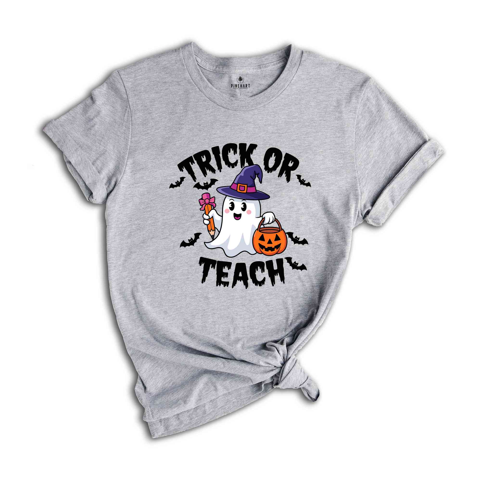 Trick or Teach Shirt, Teacher Halloween Shirt, Halloween Teacher Shirt, Spooky Teacher Shirt, Retro Ghost Teacher Shirt