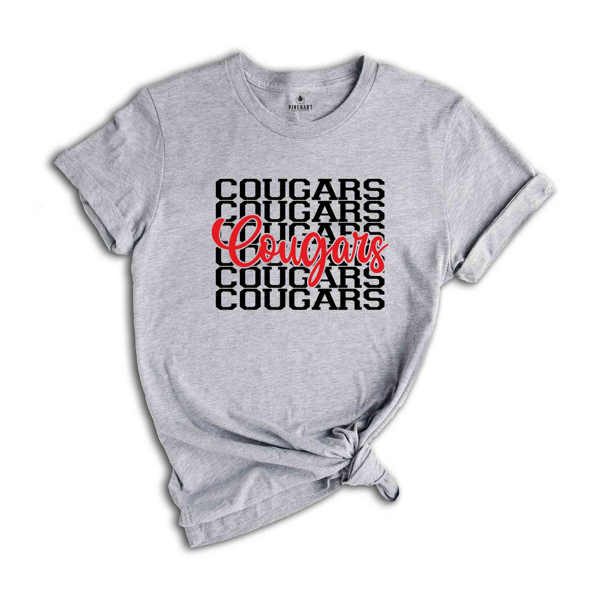 Cougars Shirt, Team Mascot Shirt, Cougars Team Shirt, Cougars Fan Shirt, Cougars School Shirt, Mom Shirt