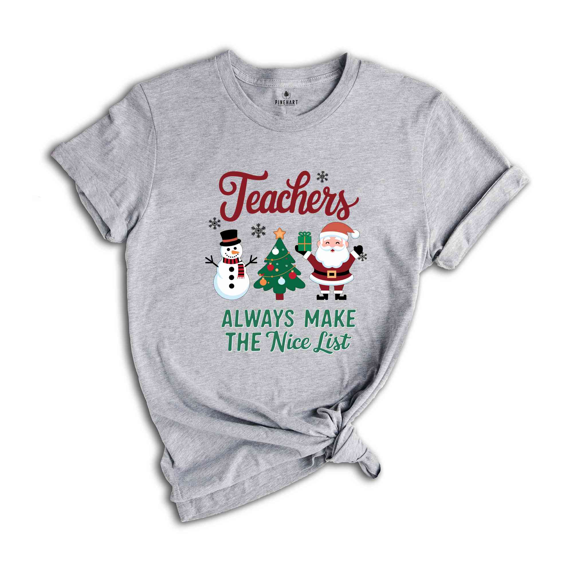 Teacher Always Make The Nice List Shirt, Christmas Teacher Shirt, Retro Santa Teacher Shirt, Teaching Team Shirt, Holiday Party Shirt