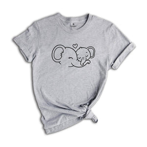 Mama Elephant Shirt, Mom And Baby Shirt, Gift for Mom, Animal Nature Lover Shirt, Elephant Lover Shirt, Funny Mom Shirt